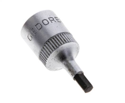 1/4" Gedore 28mm langer Steckschlüsseleinsatz für 3 mm Innensechskantschrauben
