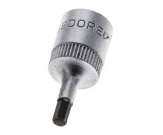 1/4" Gedore 28mm langer Steckschlüsseleinsatz für 3 mm Innensechskantschrauben