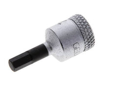 1/4" Gedore 28mm Long Pin Socket Insert for 4 mm Hexagonal Socket Screws