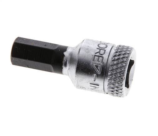 1/4" Gedore 28mm langer Steckschlüsseleinsatz für 6 mm Innensechskantschrauben