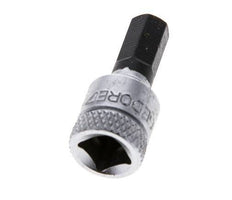 1/4" Gedore 28mm Long Pin Socket Insert for 6 mm Hexagonal Socket Screws