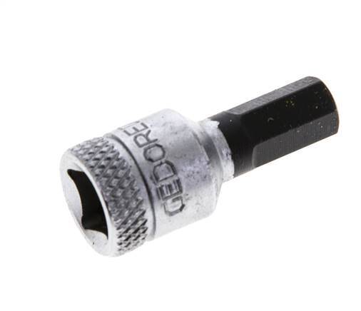 1/4" Gedore 28mm langer Steckschlüsseleinsatz für 6 mm Innensechskantschrauben