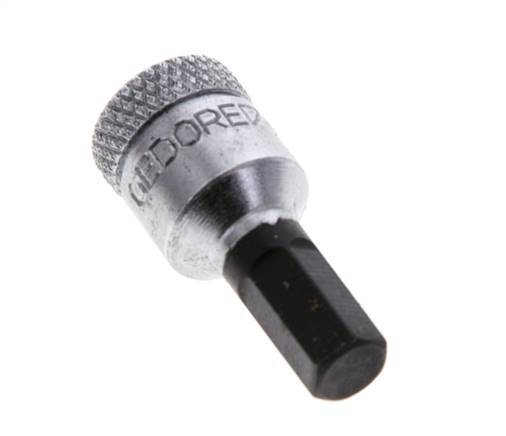 1/4" Gedore 28mm langer Steckschlüsseleinsatz für 6 mm Innensechskantschrauben