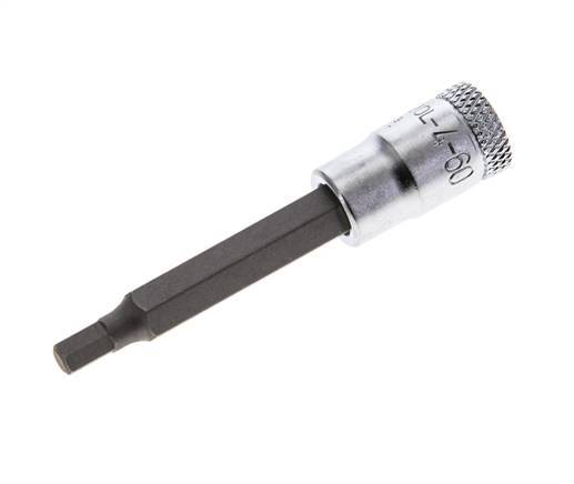 1/4" Gedore 60mm langer Steckschlüsseleinsatz für 4 mm Innensechskantschrauben