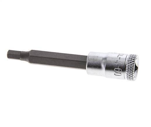 1/4" Gedore 60mm langer Steckschlüsseleinsatz für 4 mm Innensechskantschrauben