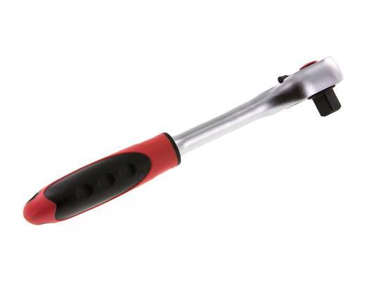 Rote 1/2"-Gedore-Ratsche mit Schalthebel und Entriegelungsknopf