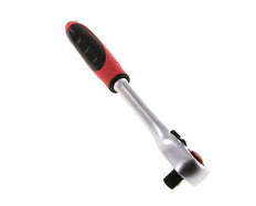 Rote 1/2"-Gedore-Ratsche mit Schalthebel und Entriegelungsknopf