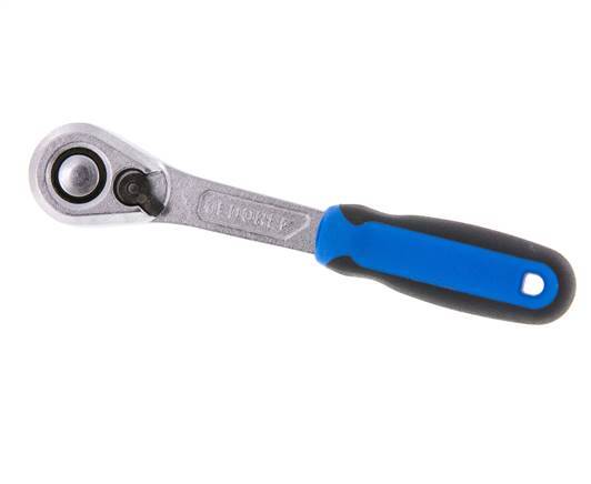 1/4"-Gedore-Ratsche mit Schalthebel und Entriegelungsknopf