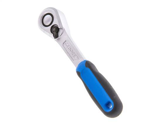 1/4"-Gedore-Ratsche mit Schalthebel und Entriegelungsknopf