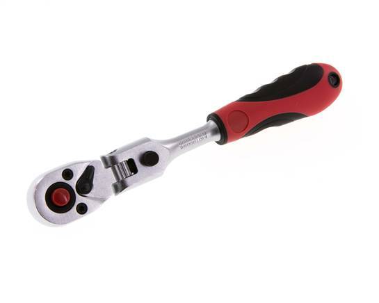 1/4" Gedore Rot 180 Grad schwenkbarer Kopf und Schalthebel