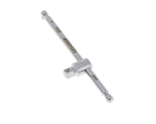 1/4" (6.3 mm) Gedore Sliding Handle With Ball Locking