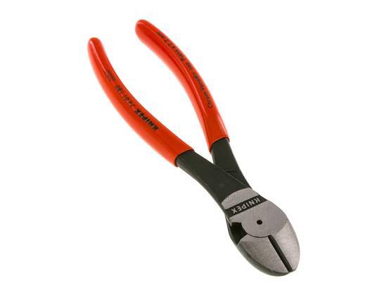 Knipex Power-Seitenschneider 180 mm Kunststoffbeschichtete Griffe