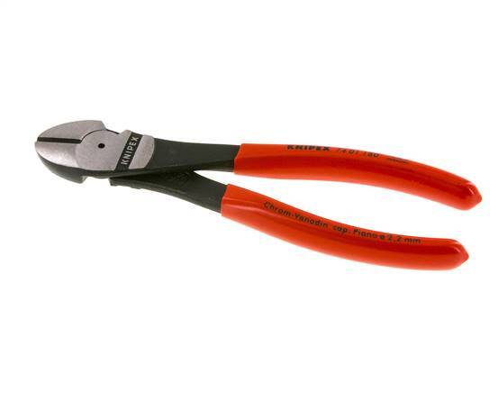 Knipex Power-Seitenschneider 180 mm Kunststoffbeschichtete Griffe