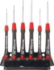 Wiha PicoFinish 6-teiliger Präzisionsschraubendreher-Satz mit Schlitz und Kreuzschlitz