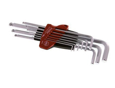 Wiha 9-teiliger 1,5- bis 10-mm-Innensechskantschlüssel-Satz lang mit Kugelkopf