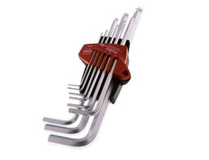 Wiha 9-teiliger 1,5- bis 10-mm-Innensechskantschlüssel-Satz lang mit Kugelkopf