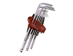 Wiha 9-teiliger 1,5- bis 10-mm-Innensechskantschlüssel-Satz lang mit Kugelkopf