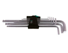 Wera 9-teiliger 1,5 bis 10mm Inbusschlüssel-Satz lang mit Kugelkopf