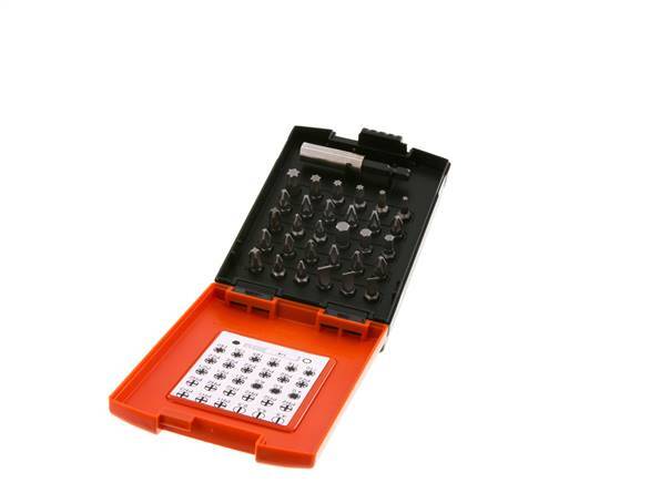 Wiha 31-teiliges Bit-Sortiment Magnetischer Bit-Halter Kunststoff-Box