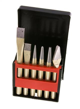 6-piece Set of Flat Chisels