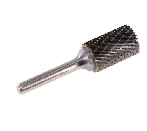 ZYA-S Zylinder mit 16 mm Hartmetallfräser im Endschnitt