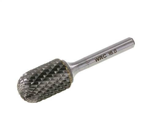 WRC Kugelfräser in Zylinderform 16 mm Hartmetallfräser