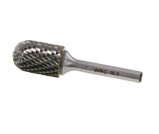 WRC Kugelfräser in Zylinderform 16 mm Hartmetallfräser