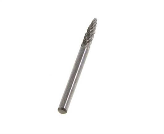 RBF Rundschaftfräser baumförmig 3 mm Hartmetallfräser