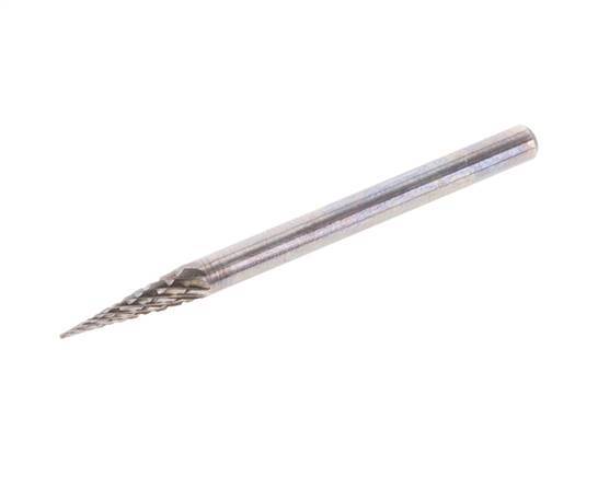 SKM Spitzkegelförmiger 3 mm Hartmetallfräser