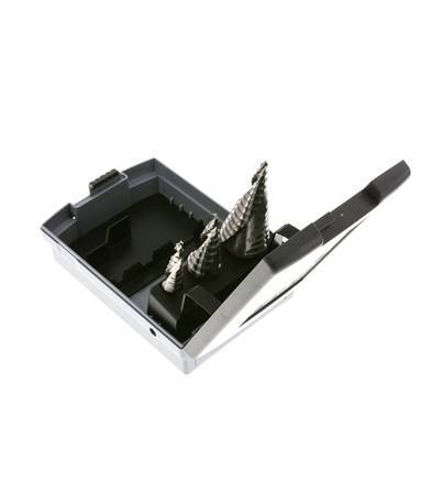 RUKO HSS-Stufenbohrer-Satz 3-teilig Größe 0/9 1 2