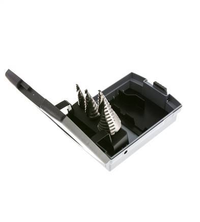 RUKO HSS-Stufenbohrer-Satz 3-teilig Größe 0/9 1 2