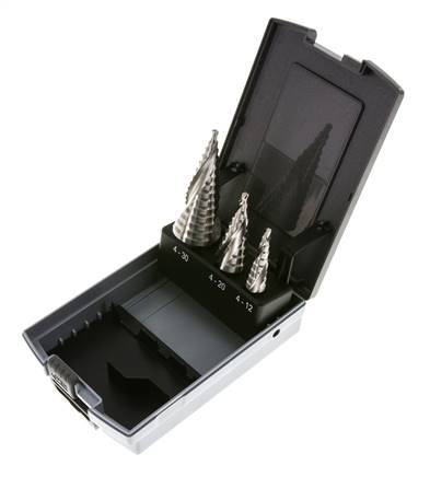 RUKO HSS-Stufenbohrer-Satz 3-teilig Größe 0/9 1 2