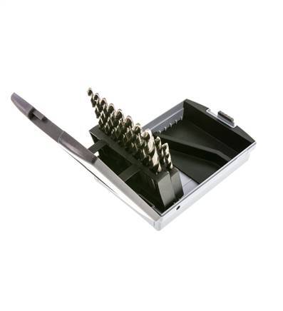 19-teiliger Spiralbohrer-Satz DIN 338 N HSS-G 1 - 10 mm