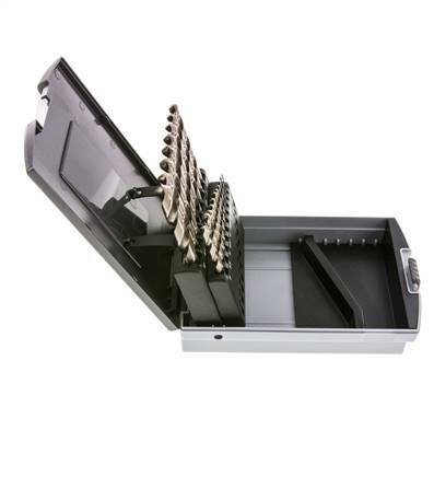 19-teiliger Spiralbohrer-Satz DIN 338 N HSS-G 1 - 10 mm