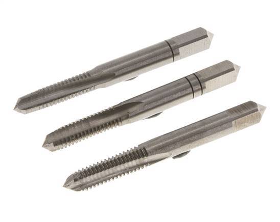 3-teiliger Handgewindebohrer M 6x1,00 Regelgewinde (DIN 352)
