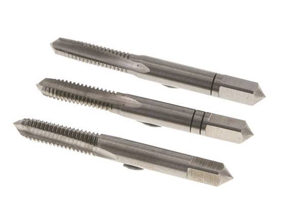 3-teiliger Handgewindebohrer M 6x1,00 Regelgewinde (DIN 352)