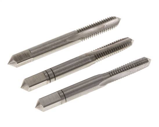 3-teiliger Handgewindebohrer M 6x1,00 Regelgewinde (DIN 352)