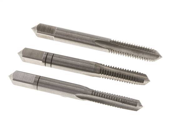 3-teiliger Handgewindebohrer M 6x1,00 Regelgewinde (DIN 352)