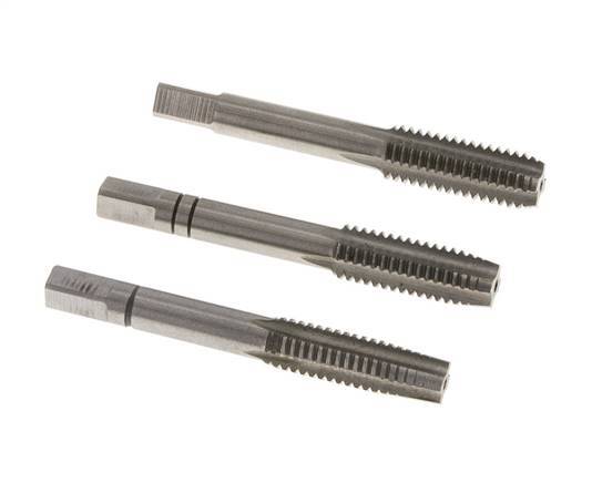 3-teiliger Handgewindebohrer M 8x1,25 Regelgewinde (DIN 352)