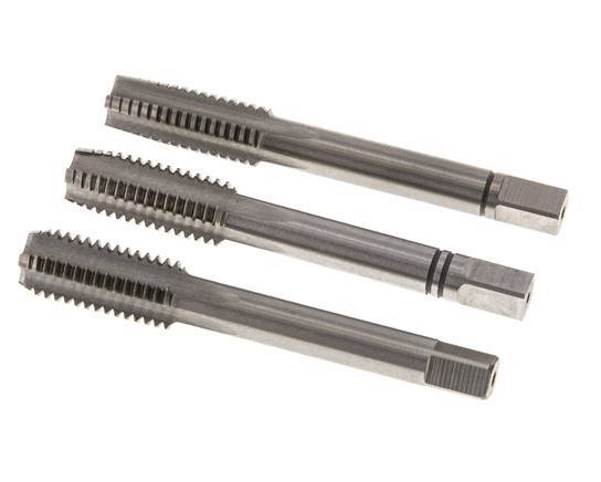 3-teiliger Handgewindebohrer M 10x1,50 Regelgewinde (DIN 352)