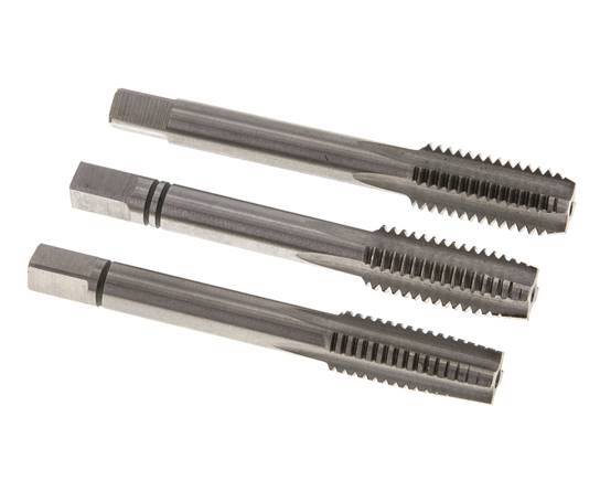 3-teiliger Handgewindebohrer M 10x1,50 Regelgewinde (DIN 352)