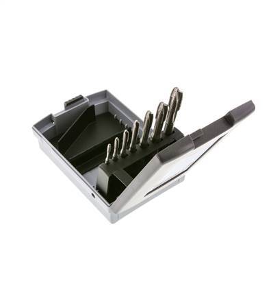 7-Piece Machine M3-M12 Thread Tapping Set HSS-E Throughway