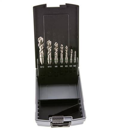 7-teiliger M3-M12 Gewindeschneidsatz HSS-E Blindbohrung