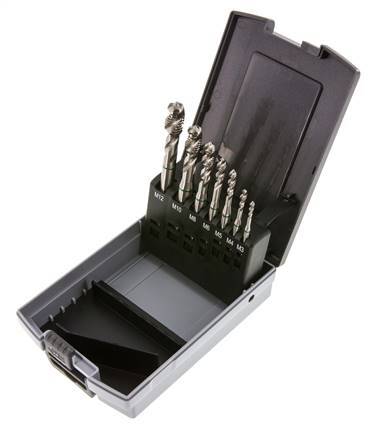 7-teiliger M3-M12 Gewindeschneidsatz HSS-E Blindbohrung