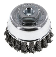 Topfbürste 65 mm (M 14X2) Stahldraht 0,5 mm (18xGeflecht)