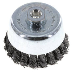 Topfbürste 90 mm (M 14X2) Stahldraht 0,5 mm (20xGeflecht)