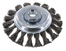 Kegelbürste Geflecht 100X12 mm ( M14X2) Stahldraht