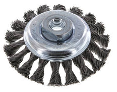 Kegelbürste Geflecht 100X12 mm ( M14X2) Stahldraht