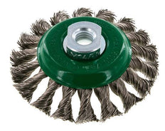 Kegelbürste Geflecht 100X12 mm ( M14X2) Edelstahldraht