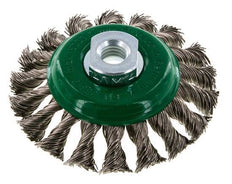 Kegelbürste Geflecht 100X12 mm ( M14X2) Edelstahldraht